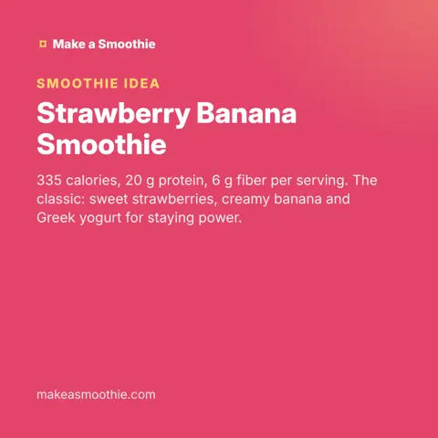 Strawberry Banana Smoothie