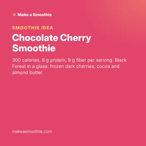 Chocolate Cherry Smoothie